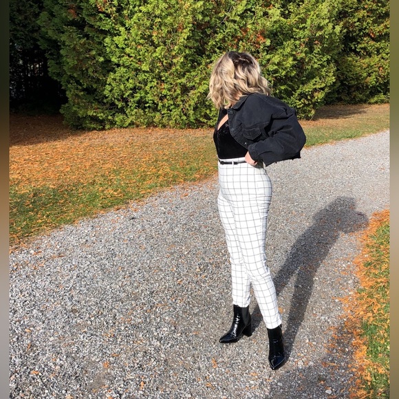 Forever21 checkered/striped pants - Picture 8 of 9